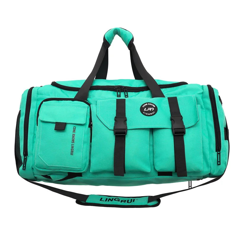 Sac de voyage en nylon imperméable avec compartiment chaussures