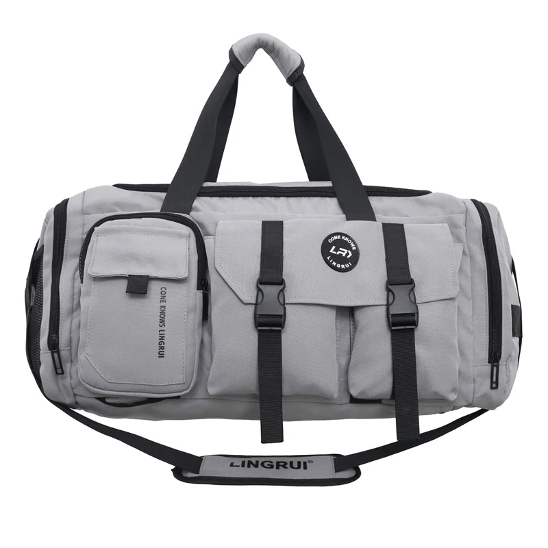 Sac de voyage en nylon imperméable avec compartiment chaussures
