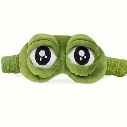 Masque de Nuit Grenouille 3D Doux et Amusant