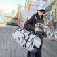 Sac de voyage en nylon imperméable avec compartiment chaussures