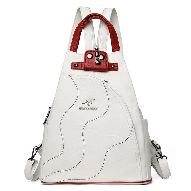 Sac à Dos Femme Élégant en Cuir PU