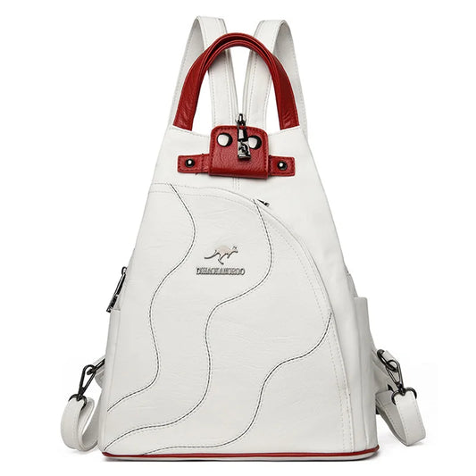 Sac à Dos Femme Élégant en Cuir PU
