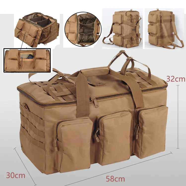 Sac de Voyage Tactique Duffel 55L Multifonction