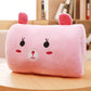 Coussin de voyage chauffe-mains en peluche dessin animé confort