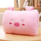 Coussin de voyage chauffe-mains en peluche dessin animé confort