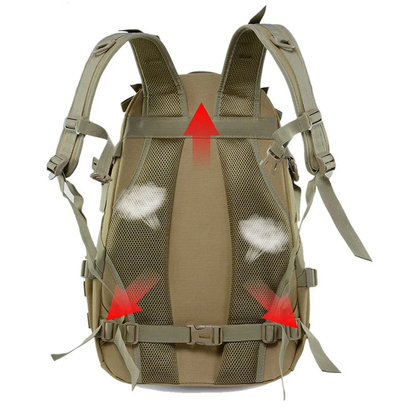 Sac à Dos Tactique Molle 40L Étanche en Oxford