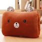 Coussin de voyage chauffe-mains en peluche dessin animé confort