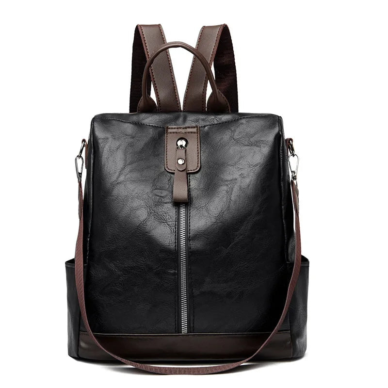 Sac à dos femme cuir PU anti-vol grande capacité