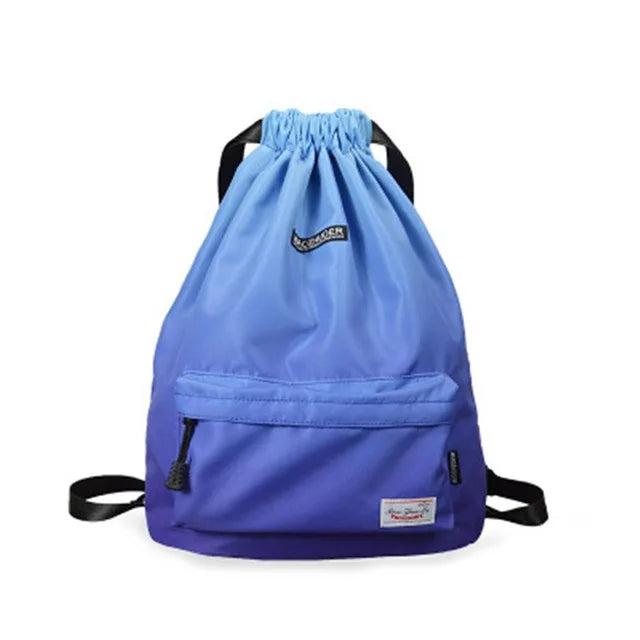 Sac de sport étanche à cordon multipoches grande capacité