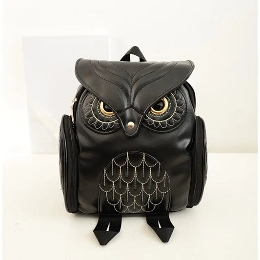Sac à dos femme hibou en cuir PU