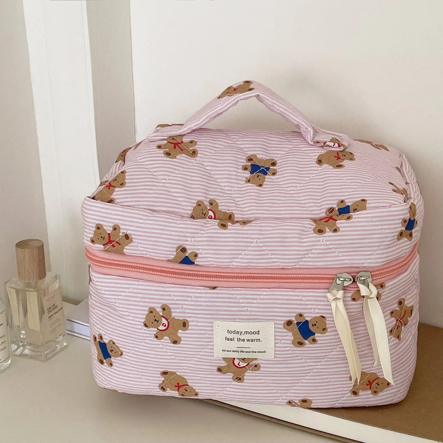 Trousse de toilette bébé à motifs ourson
