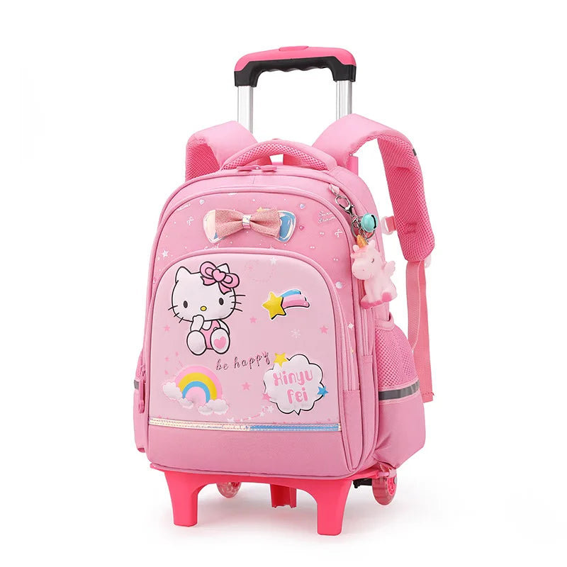 Sac à dos à roulettes enfant Hello Kitty