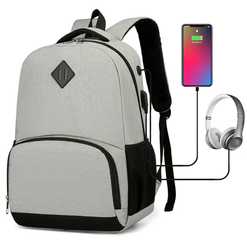 Sac à dos ordinateur & isotherme 2-en-1 – USB & rangement repas