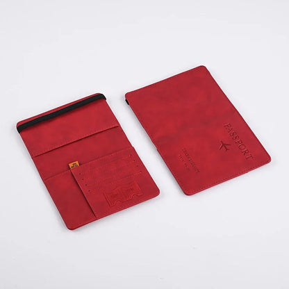 Porte-Passeport Homme en Cuir PU Élégant et Pratique