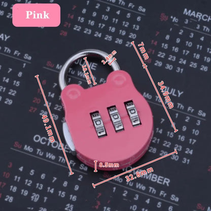 Cadenas à Code 3 Chiffres en Alliage de Zinc, coloris jaune