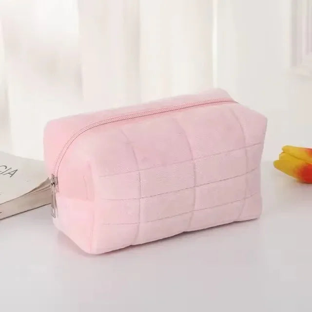 Trousse de Maquillage Coussin – Style Doux & Grande Capacité