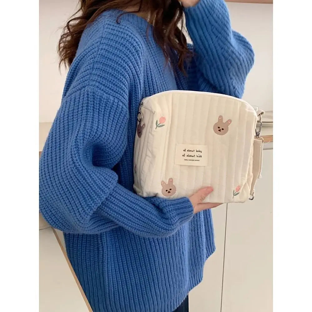 Sac bébé coton organisateur couches et accessoires poussette