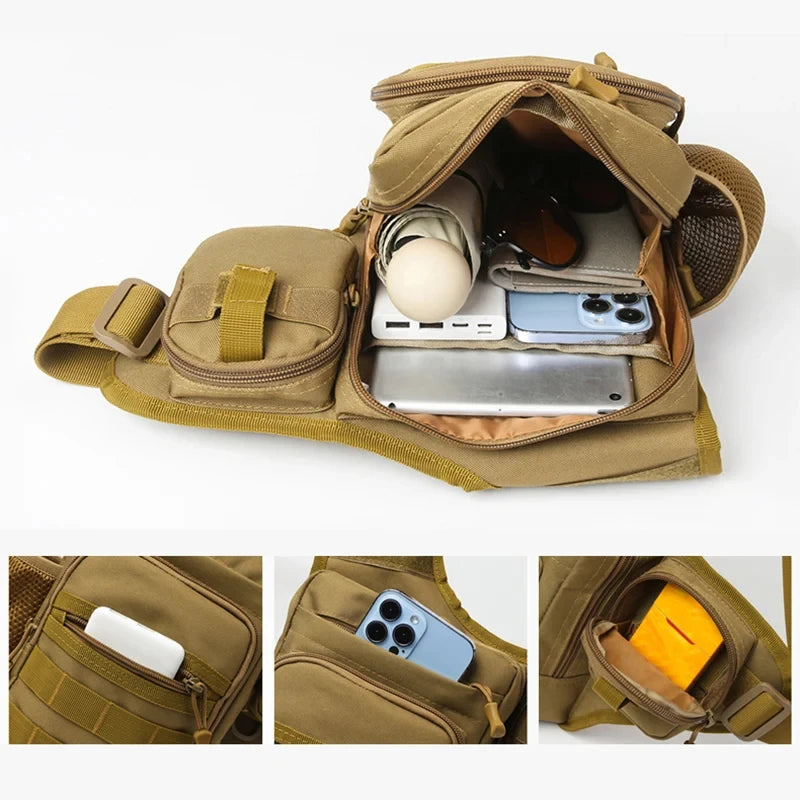 Sac bandoulière tactique Molle 7L