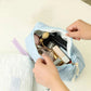 Trousse de Maquillage Matelassée – Grande Capacité & Étanche