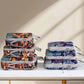 Set de 4 cubes de rangement compressibles imprimés en polyester pour valise