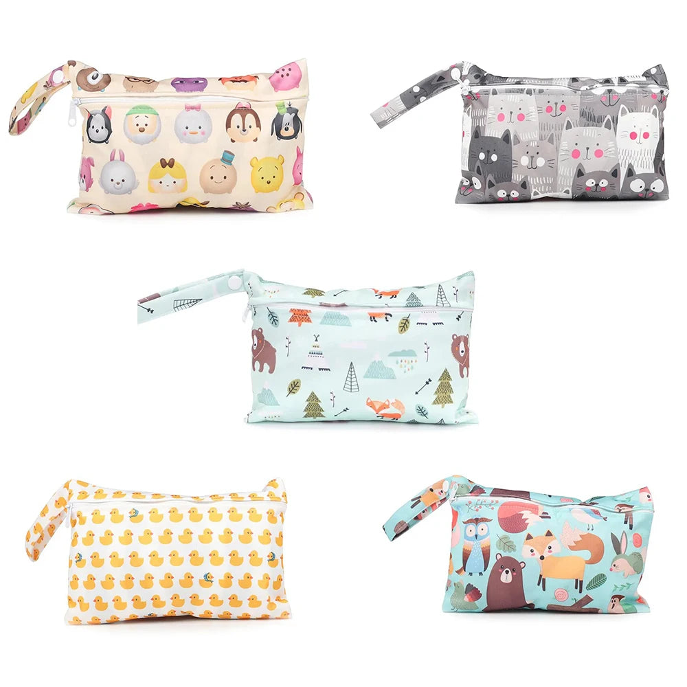 Sac bébé étanche imprimé rangement couches et accessoires