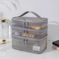 Sac de Voyage Transparent en Maille PVC – 1/2/3 Couches avec Fermeture Éclair