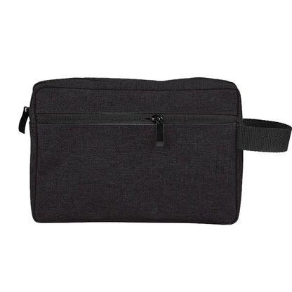 Trousse de Toilette Voyage Canvas 22 cm – Étanche & Poche Frontale