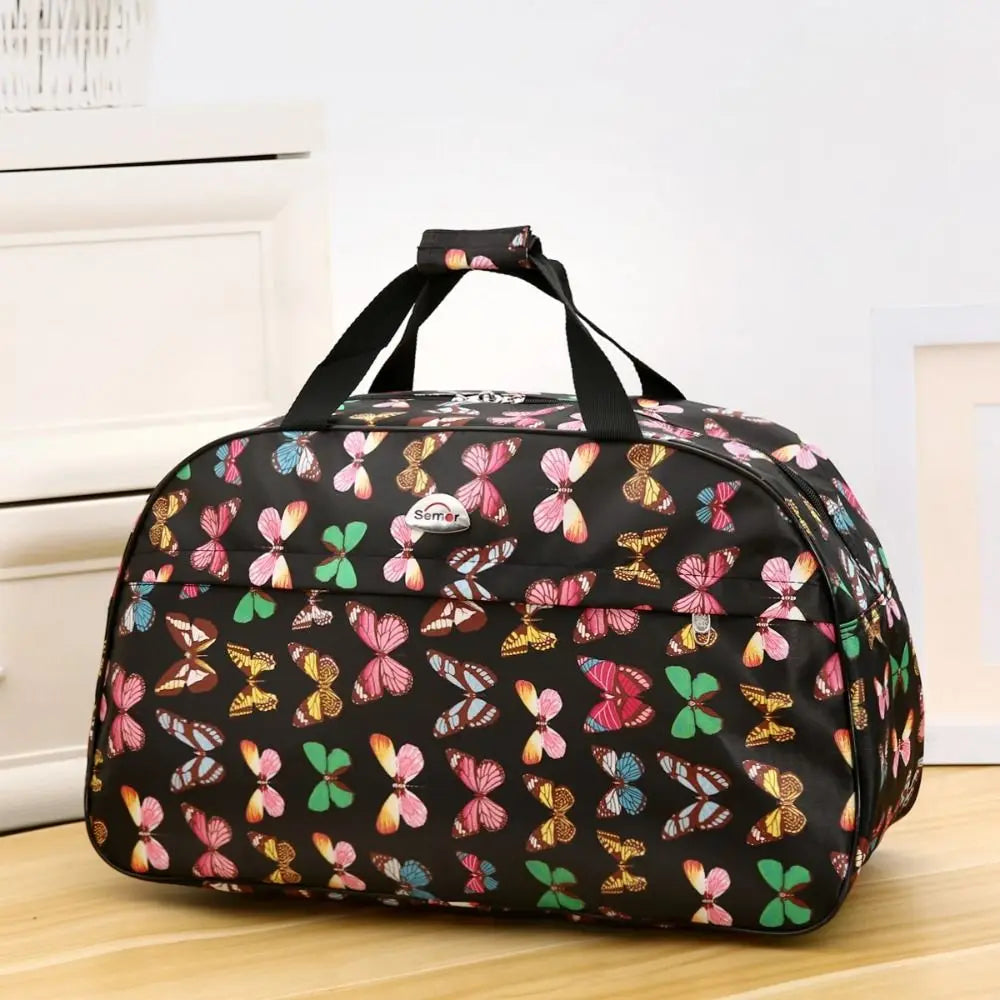 Sac de Voyage Pliable en Oxford 44x27x16 cm