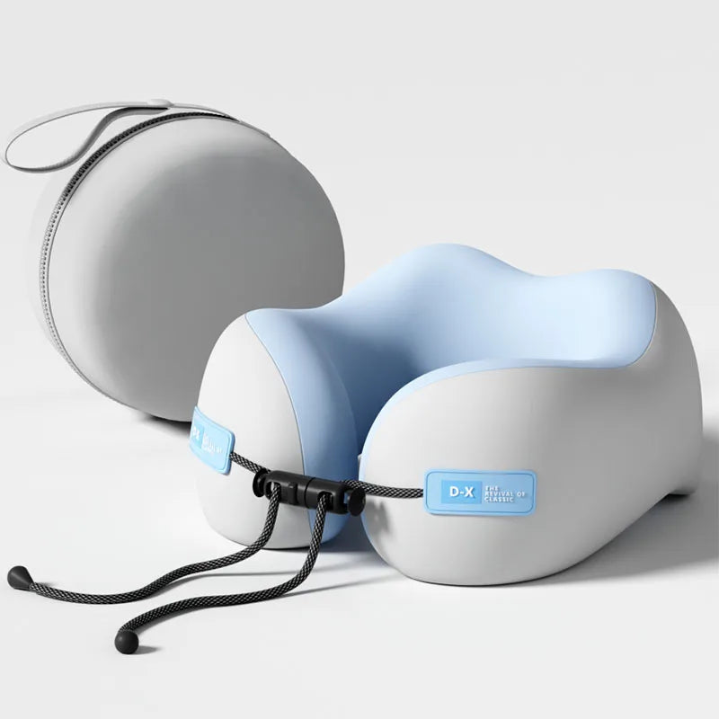 Coussin de voyage ergonomique en mousse mémoire pour soutien cervical et confort aérien