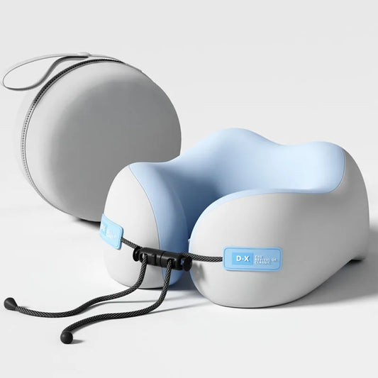 Coussin de voyage ergonomique en mousse mémoire pour soutien cervical et confort aérien