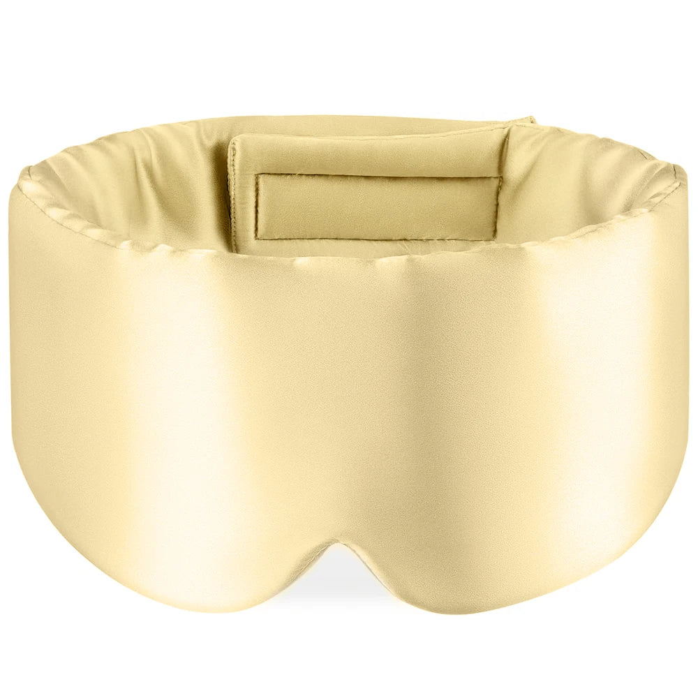 Masque de sommeil en soie ajustable confort absolu