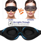 Masque de sommeil 3D ergonomique avec coussinets contourés