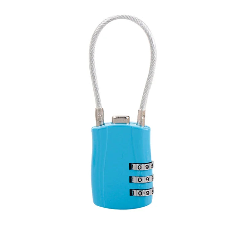 Cadenas 3 Chiffres avec Câble Flexible – Sécurité Polyvalente