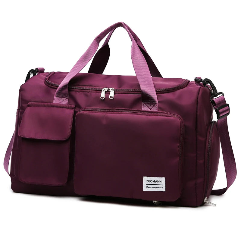 Sac de Voyage Femme 35L Compartiment Chaussures & Séparation Humide