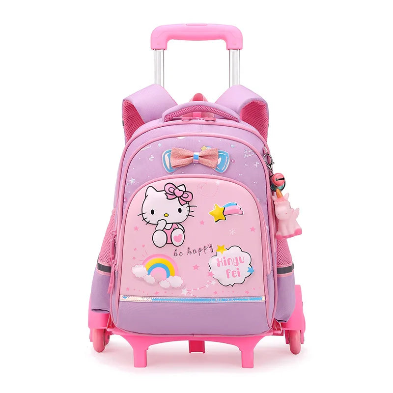 Sac à dos à roulettes enfant Hello Kitty