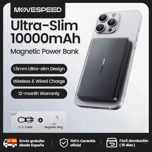 MOVESPEED S10 Slim Magnetic Power Bank 10000mAh