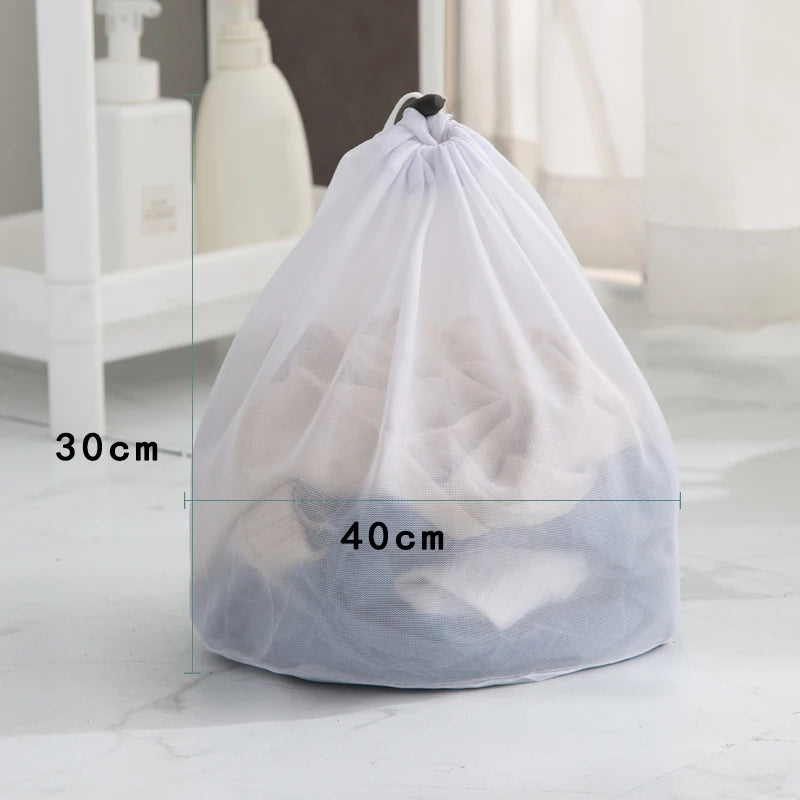 Sac de Lavage en Maille Résistante avec Cordon de Serrage
