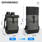Sac à dos roll-top en similicuir imperméable