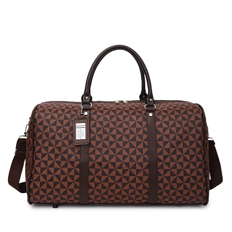 Sac de Voyage à Motifs – Cabas Élégant avec Bandoulière Amovible