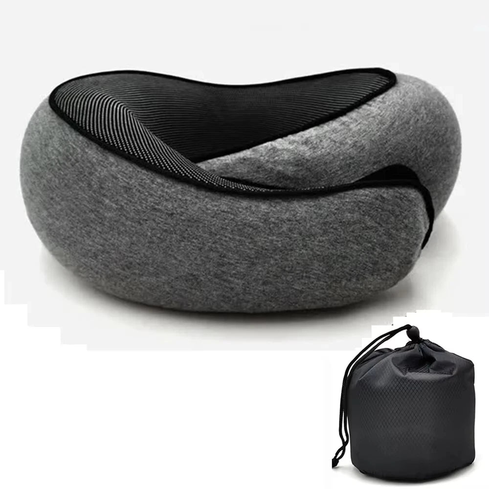 Coussin de voyage escargot à mémoire de forme