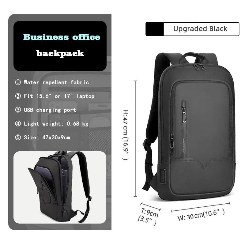 Sac à Dos Business HK – 15.6" Étanche avec Port USB