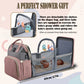 Sac à Dos Maman 3-en-1 avec Lit Bébé Pliable & Grande Capacité