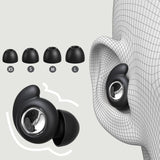Bouchons d’oreilles en silicone réutilisables avec réduction de bruit, coloris rose