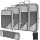 Set de 6 cubes de rangement compressibles avec sac à chaussures intégré