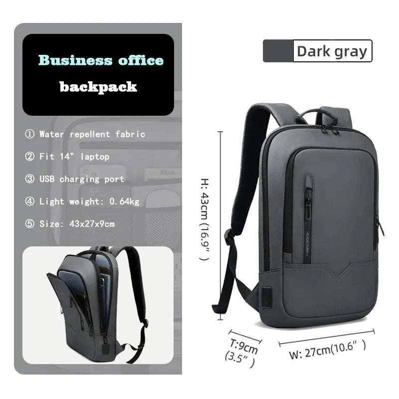 Sac à Dos Business HK – 15.6" Étanche avec Port USB