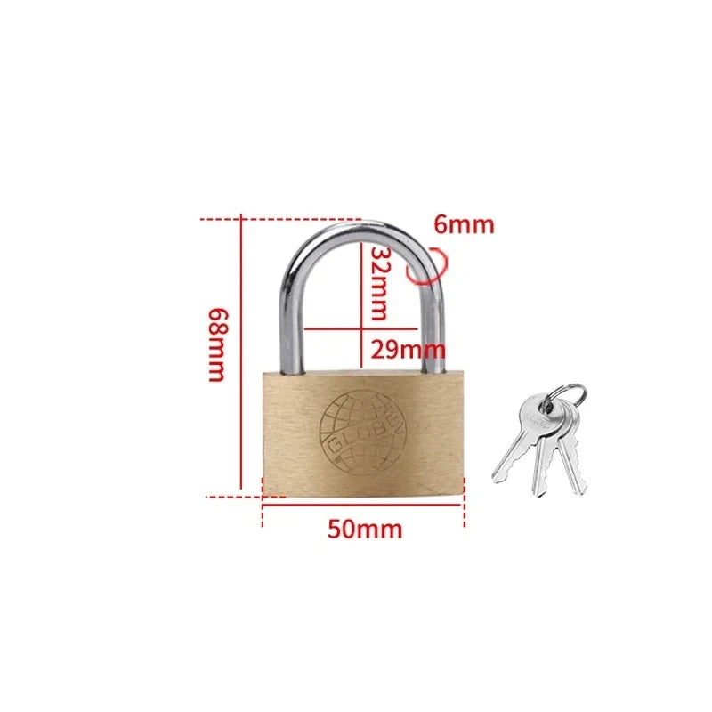 Cadenas en Cuivre avec Clé – Sécurité Polyvalente