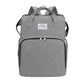 Sac à Langer Multifonction avec Lit Pliant Intégré – Nylon Résistant & Grande Capacité