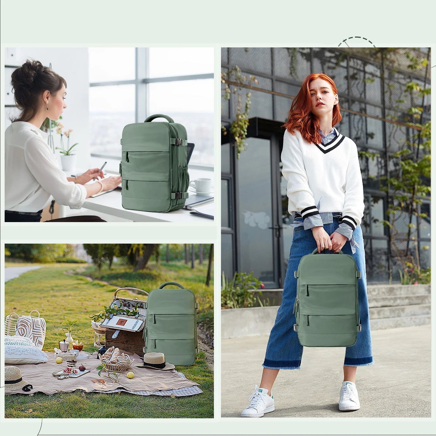 Sac Cabine avec Compartiment Chaussures 40x20x25cm