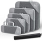 Set de 6 cubes de rangement compressibles avec sac à chaussures intégré