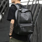 Sac à dos en cuir synthétique avec port USB